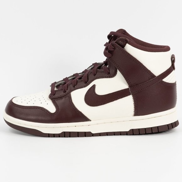 Nike Women's Dunk High 'Burgundy Crush' DD1869-601 Leather Sneakers size 8 - Picture 5 of 9